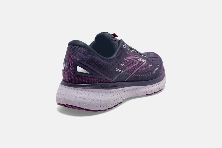 Brooks Running Shoes Womens Black/Purple - Glycerin 19 Road - 6947-LQSJW